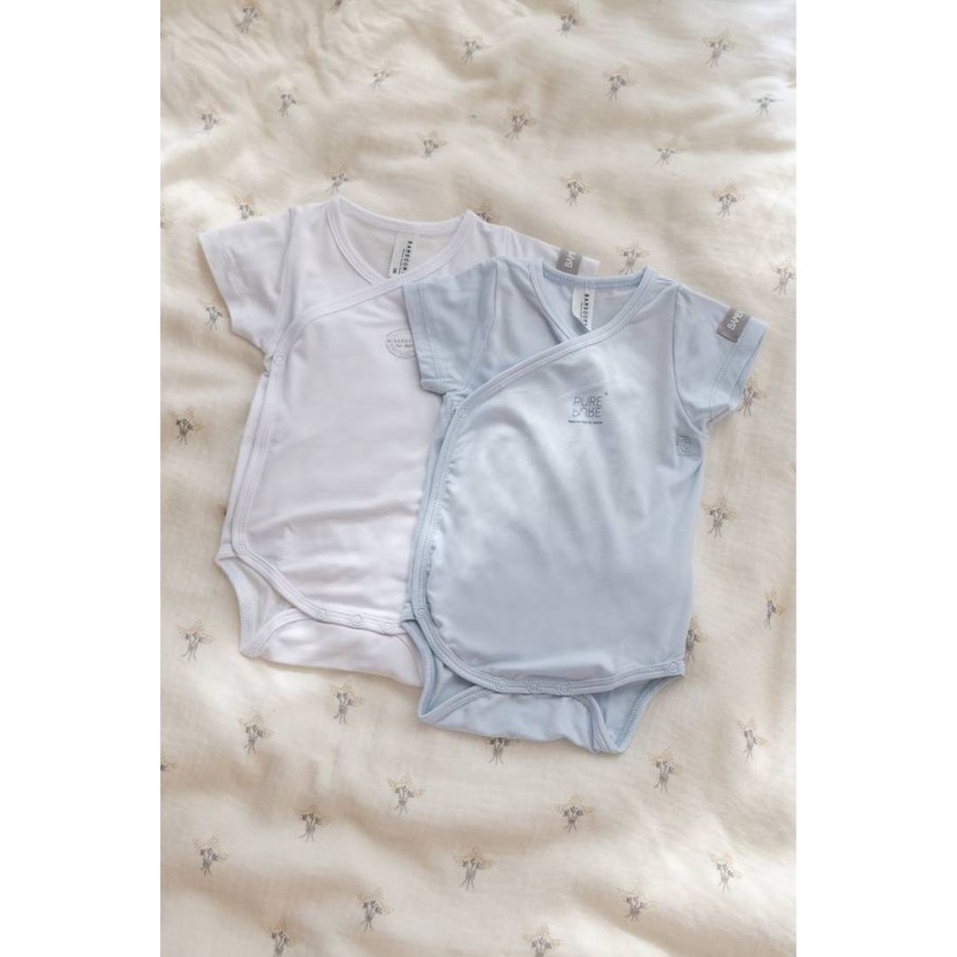 Bamboom Body Maniche Corte neonato 2pz fibra bambù
