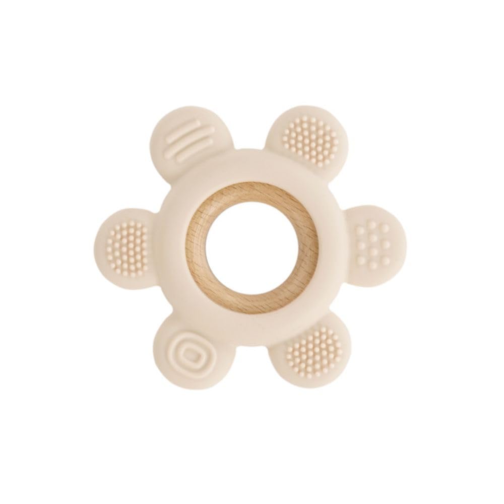 Jané Teether Massaggiagengive Silicone Legno Verde Mint senza BPA