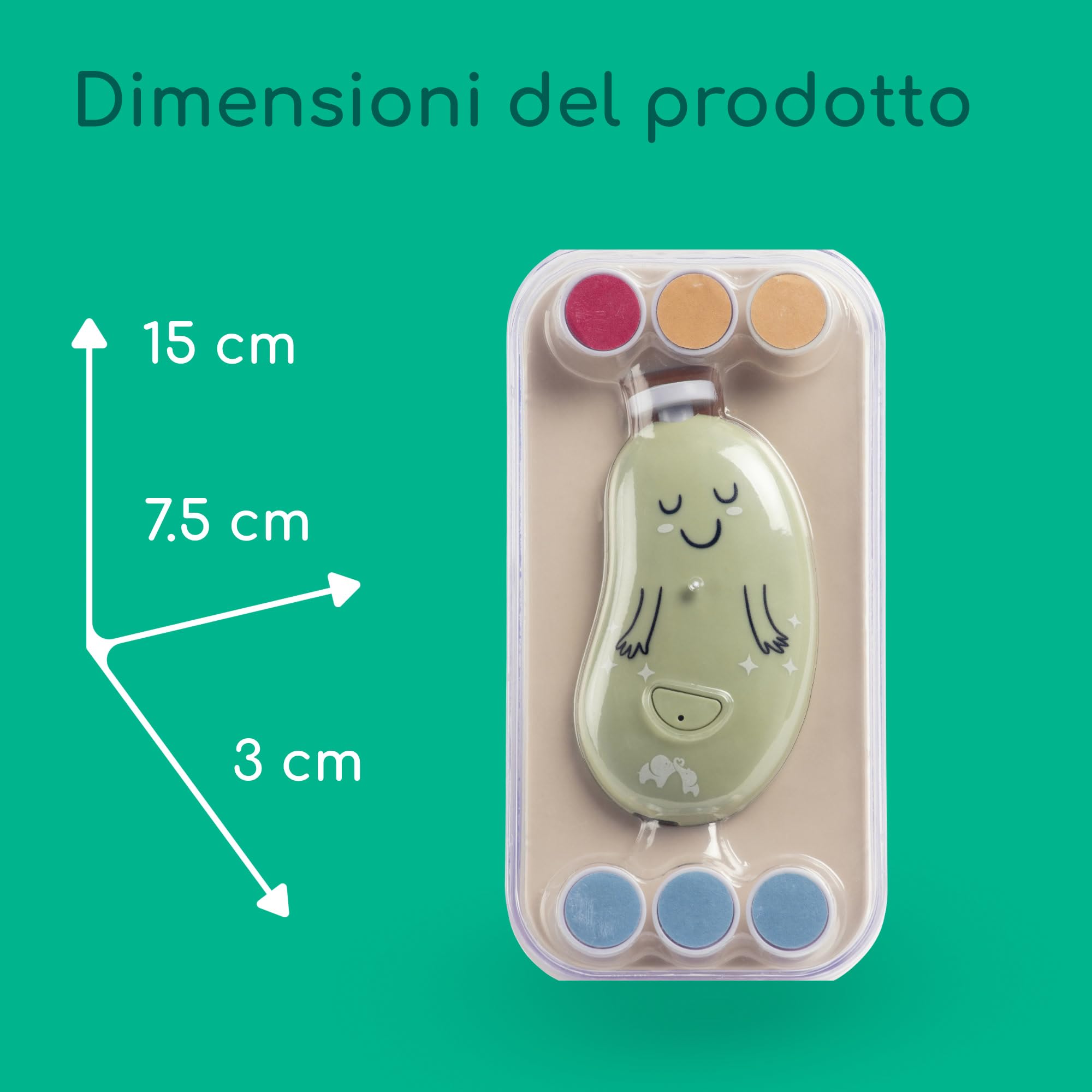 Bebé Confort Lima Elettrica Unghie Neonato Verde USB-C