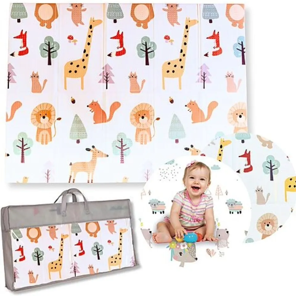 Family Nation 2in1 Animal Friends Tappeto Gioco Pieghevole 180x150cm