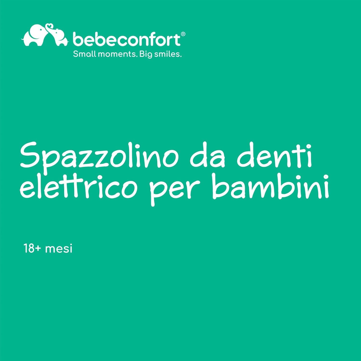 Bebé Confort spazzolino elettrico bambini 18 mesi 8 testine