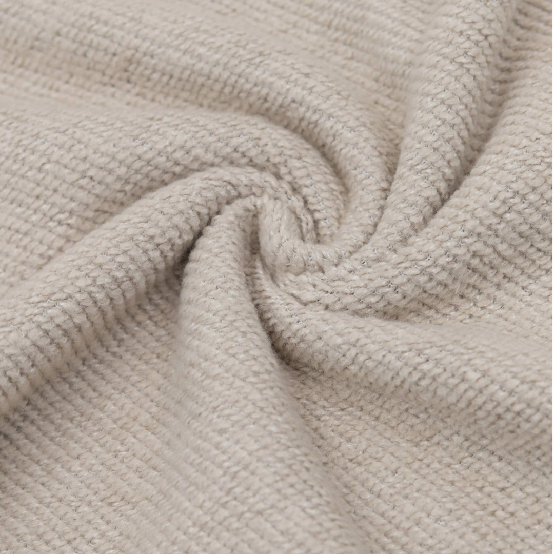 Bamboom Wrap con Cappuccio Brushed copertina 80x80 cashmere