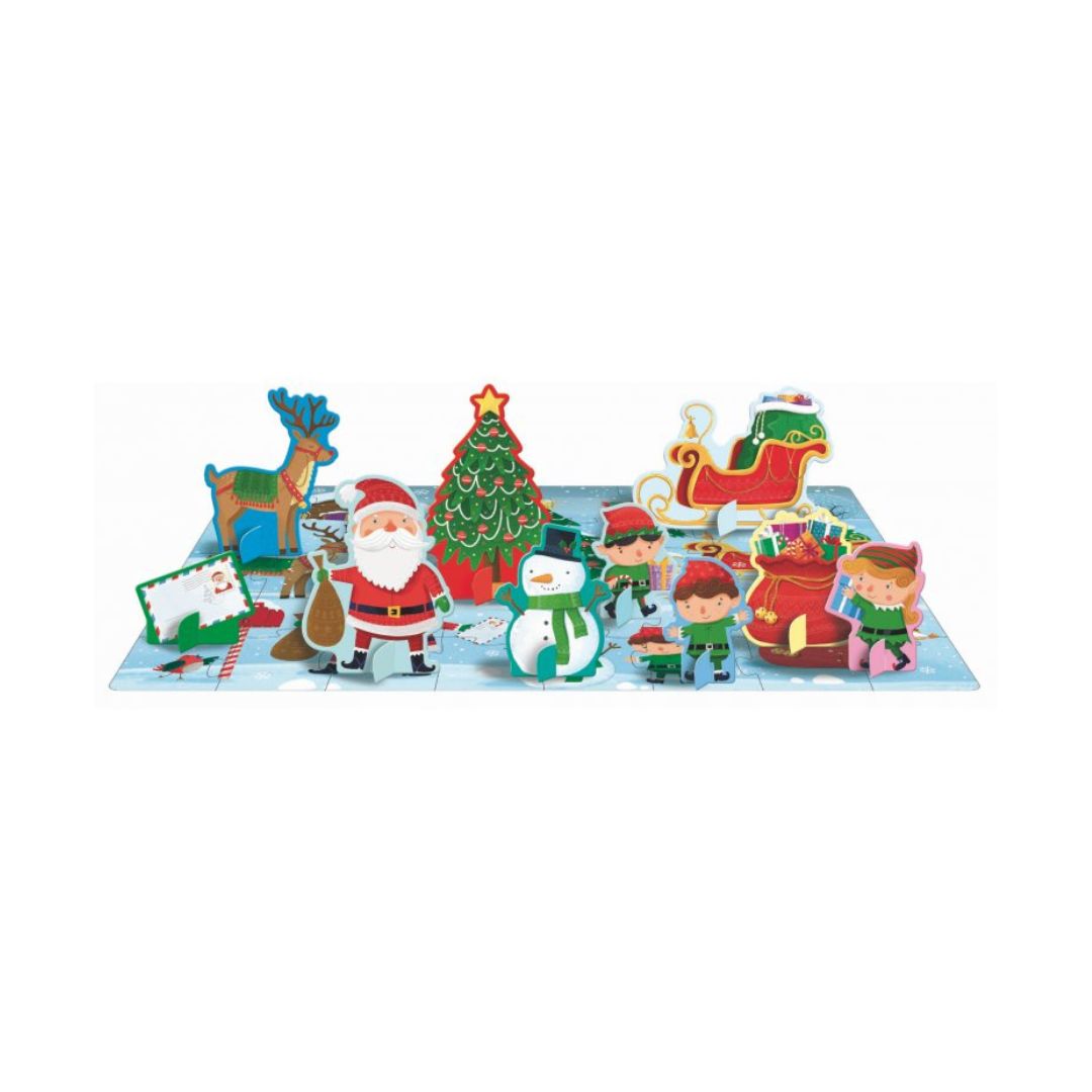 Sassi Q-Box Il Natale libro con puzzle 40 pezzi