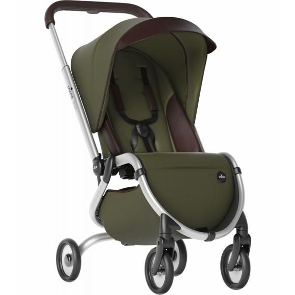 mima zigi duo passeggino con navicella verde oliva