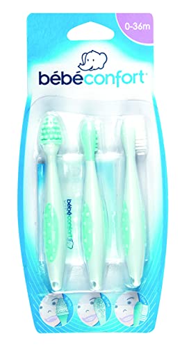 Bébé Confort Spazzolino Primi Dentini 3 pz con custodia