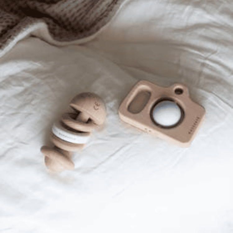 Bamboom Sonaglio Legno Faggio e Silicone 10 cm bimbi