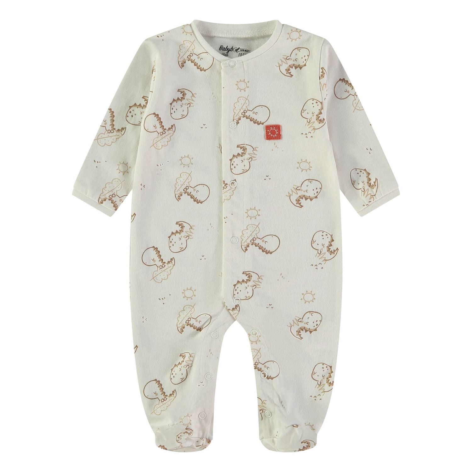 Wonderlife tutina manica lunga bianco cotone neonato