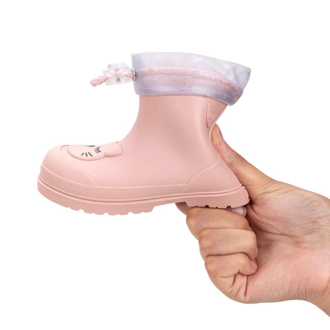 Igor Mendi Gatto Rosa stivaletti pioggia bimbo barefoot