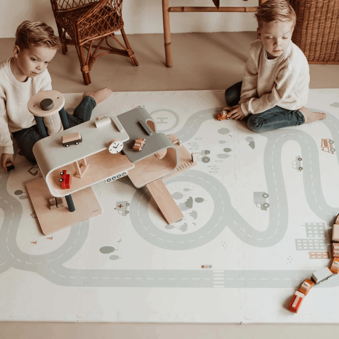 Play & Go EEVA Tappeto Gioco Puzzle 120x180cm reversibile