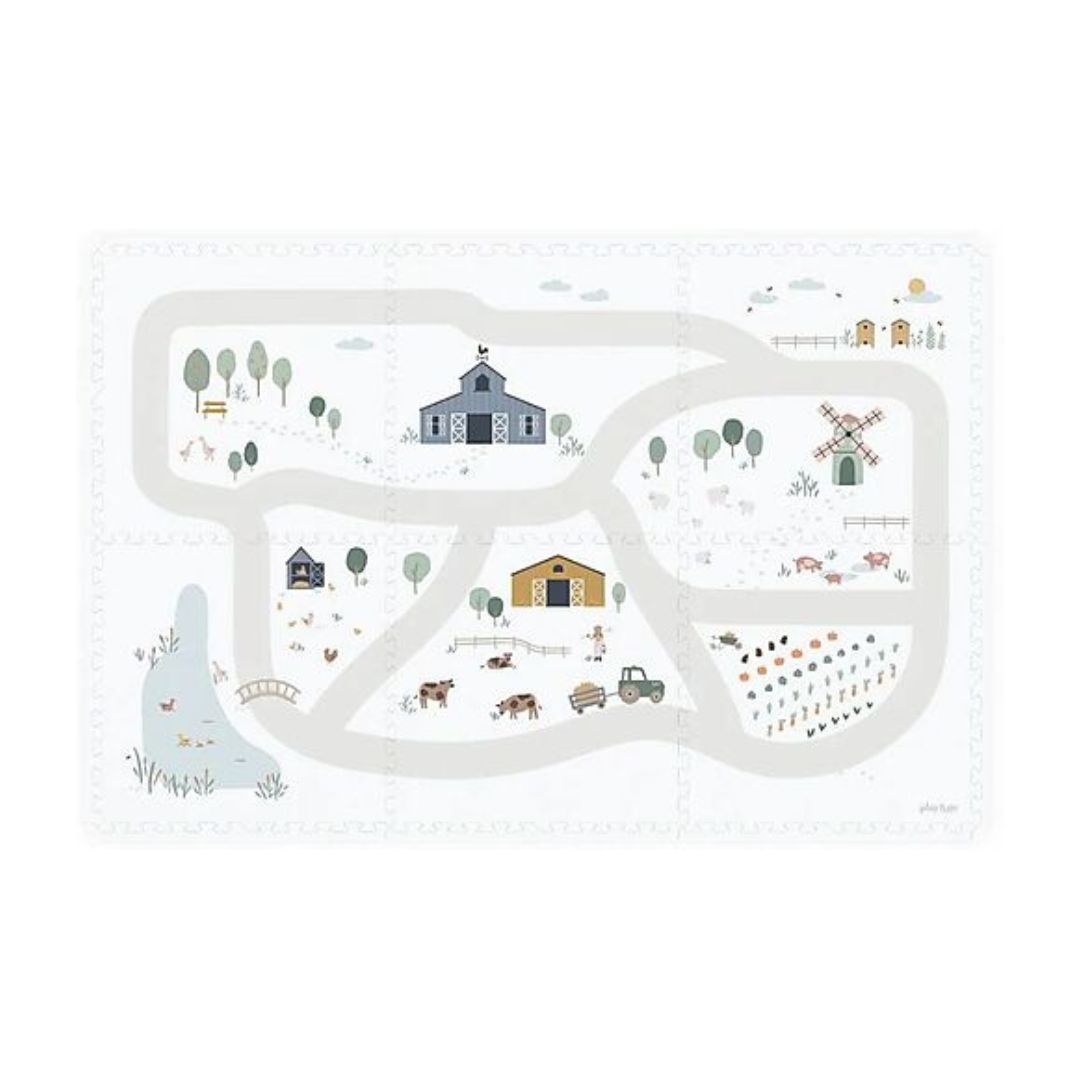 Play & Go EEVA Tappeto Gioco Puzzle 120x180cm reversibile