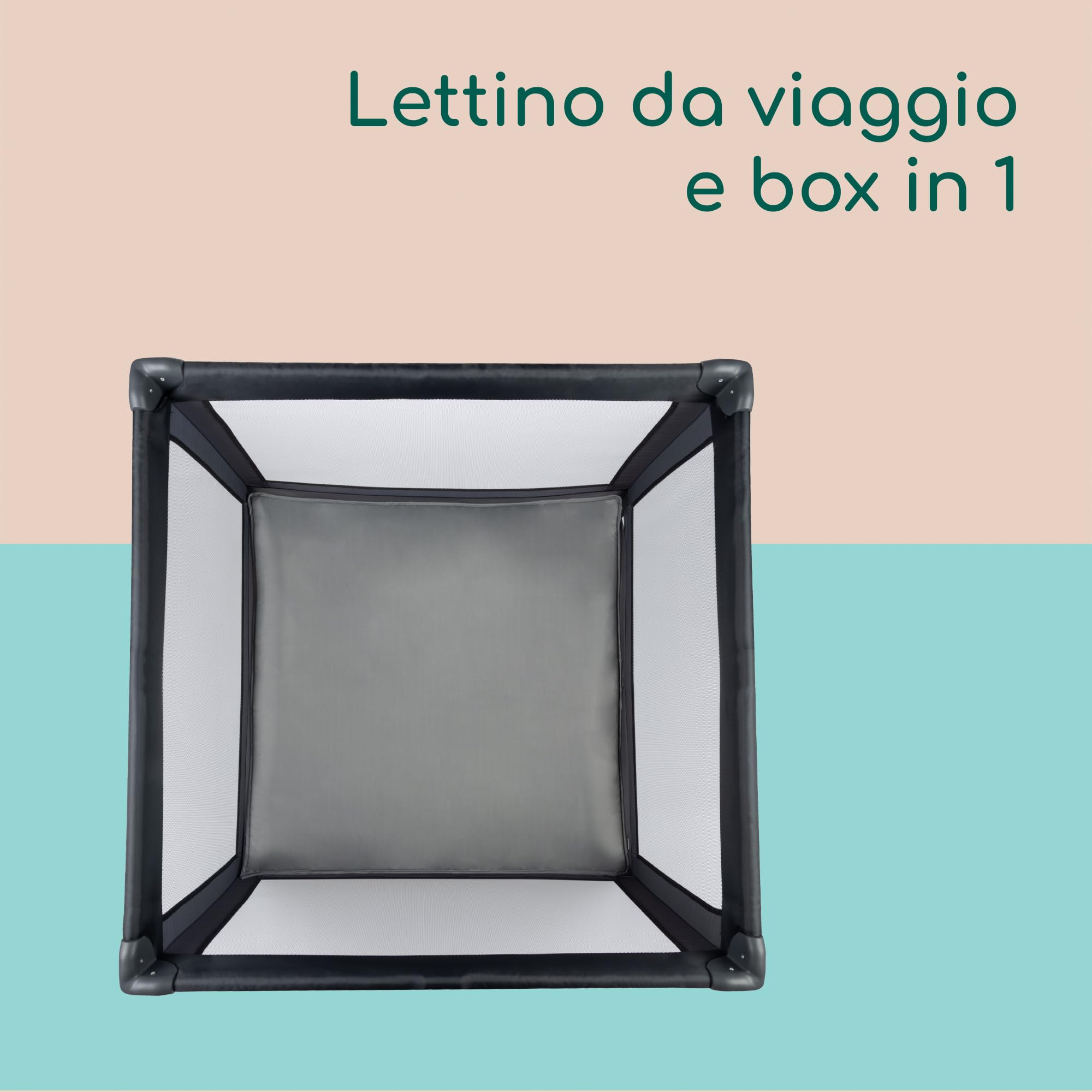 Bebé Confort Circus Box Lettino Mineral Graphite 100x100