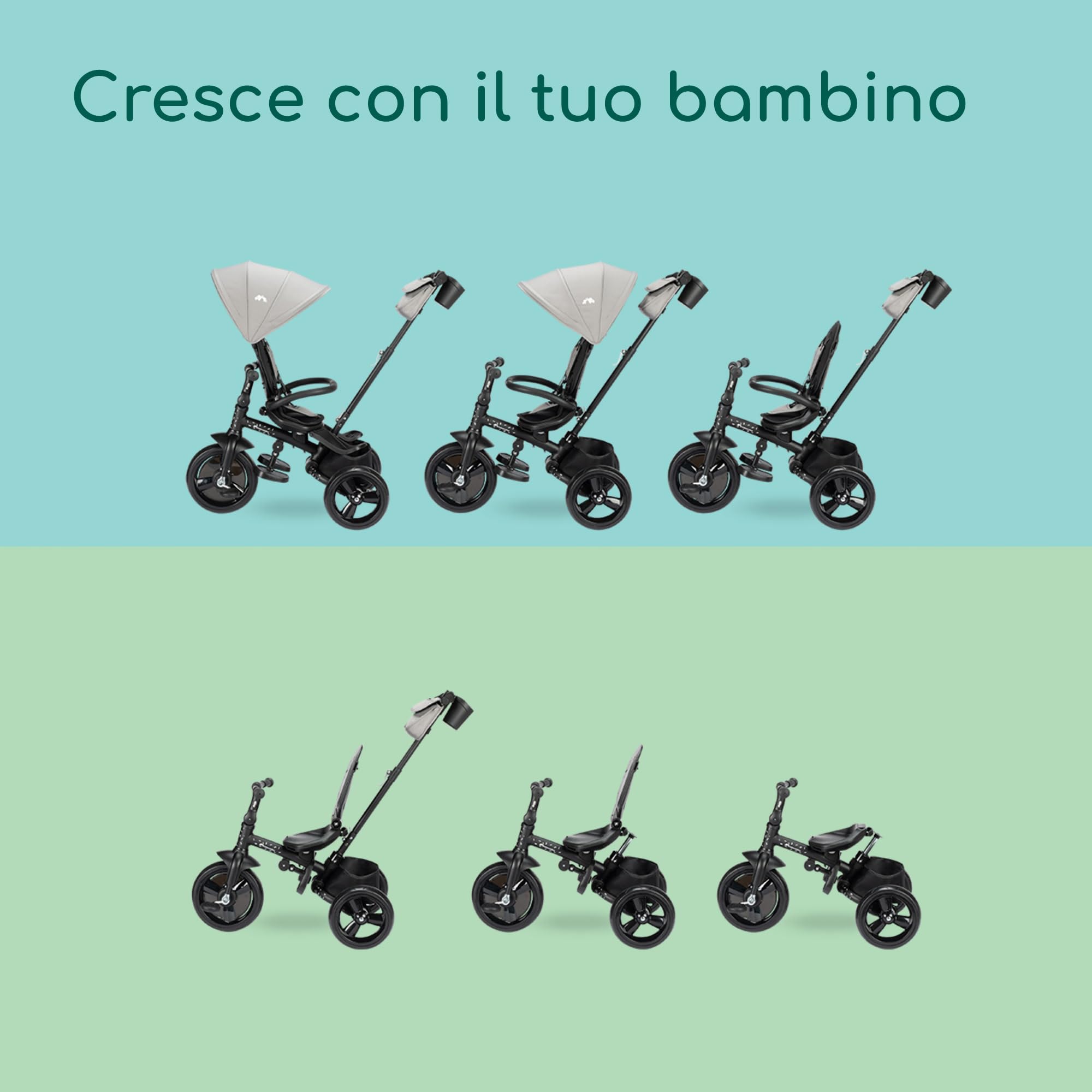 Bebé Confort Windy triciclo Tinted Grey evolutivo