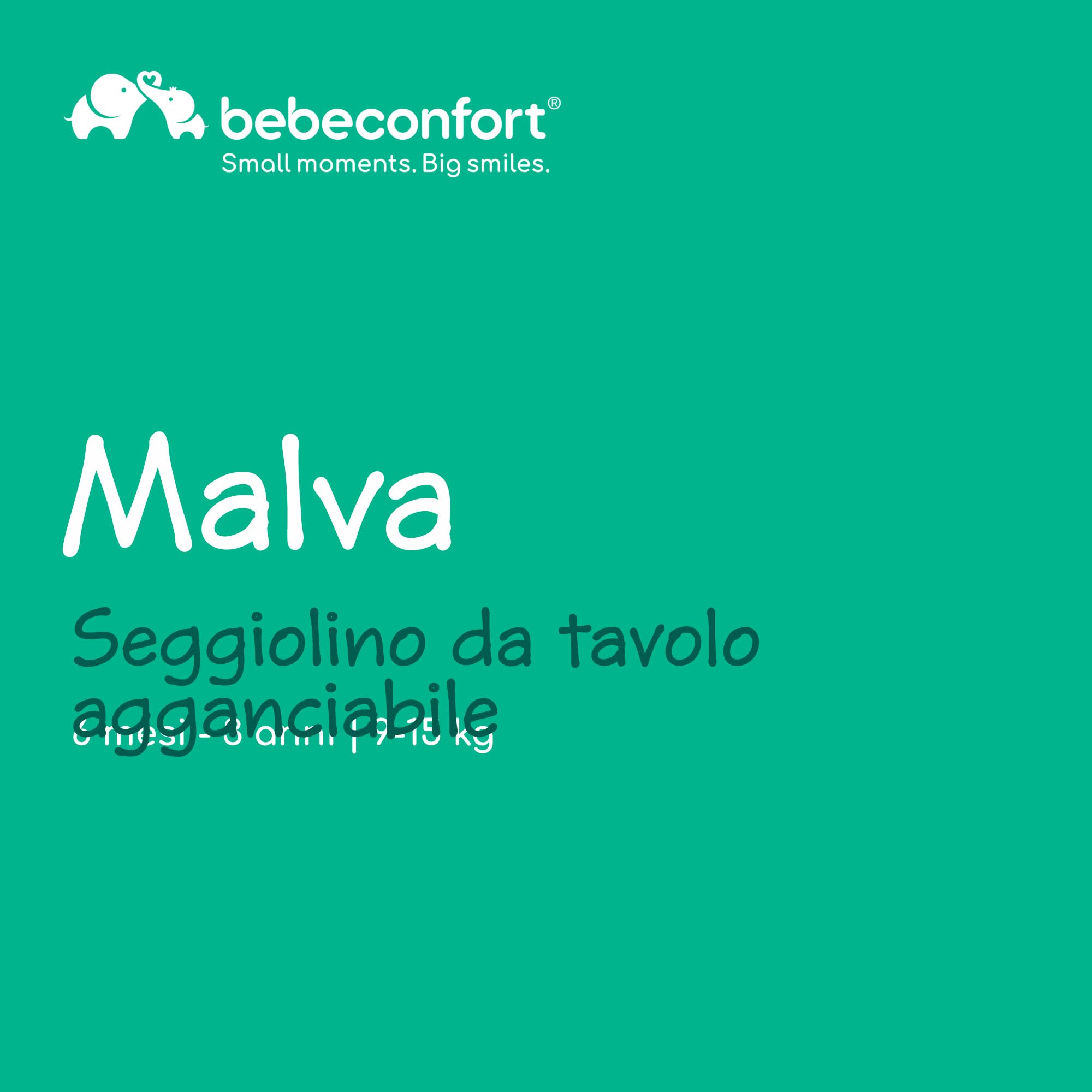 Bébé Confort Malva Seggiolino da Tavolo Mineral Grey pieghevole