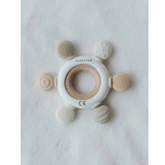 Bamboom Timone massaggiagengive legno silicone dentizione