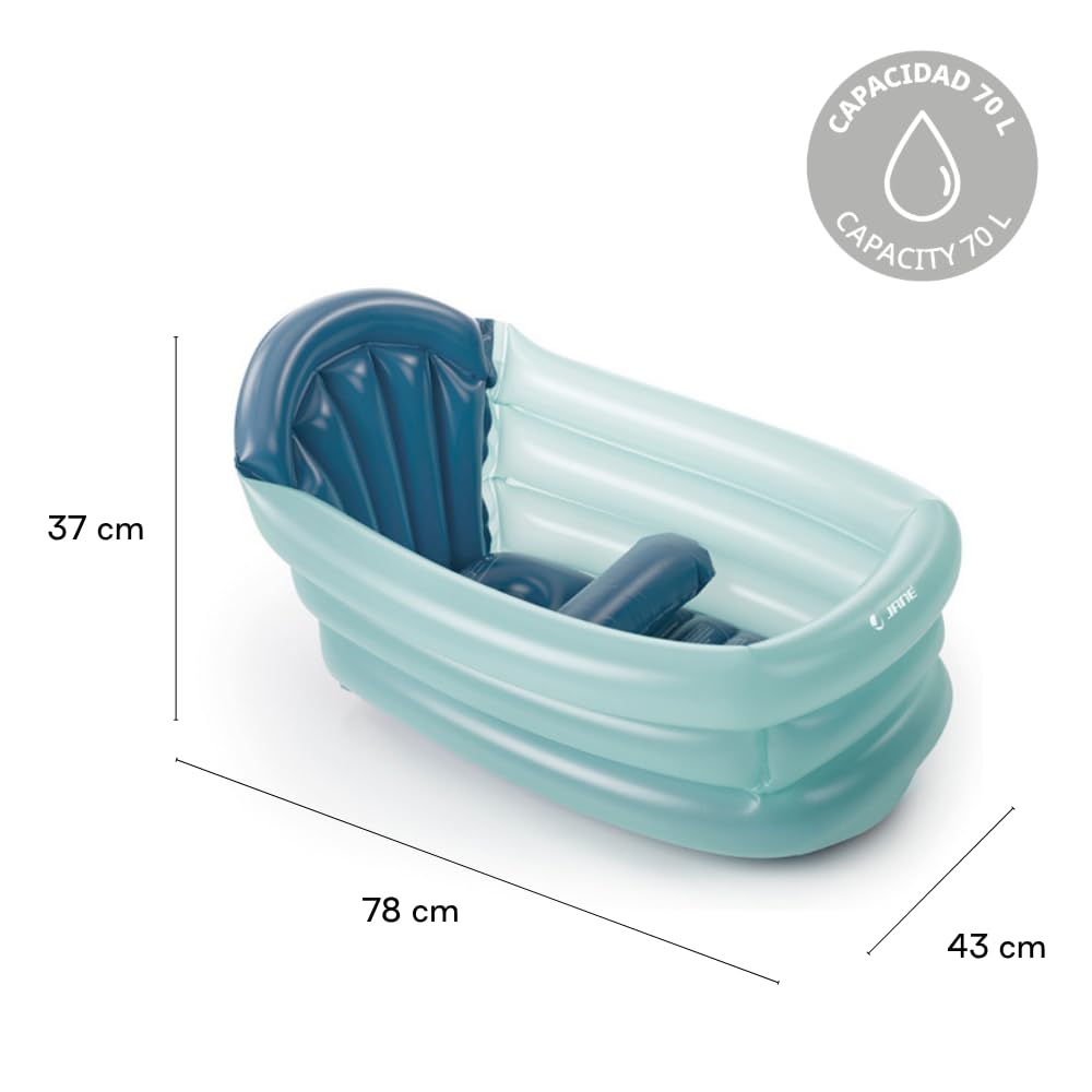Jané 3 Posizioni Vaschetta Gonfiabile Blu 30 L Antiscivolo