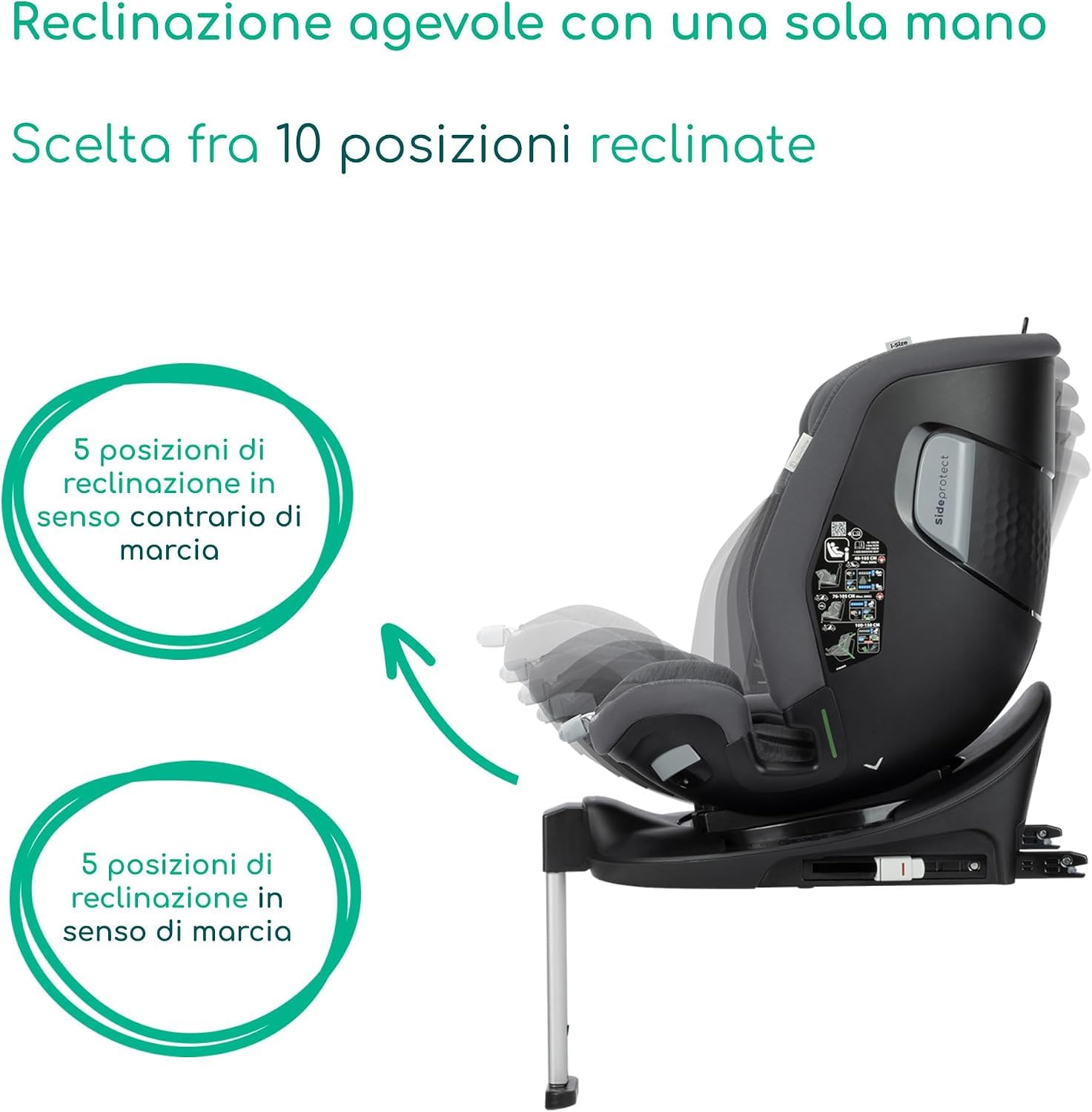 Bebé Confort RevolveFix Max 360 i-Size Seggiolino Auto Element Graphite