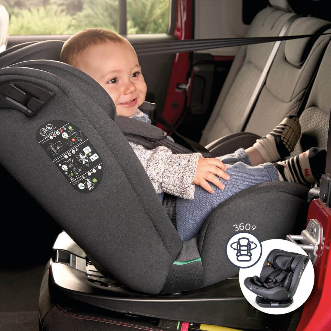 Innovaciones MS Corfú 40-150 cm seggiolino auto girevole