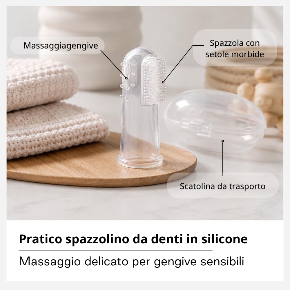Jané set igiene bambino 8 pezzi beige