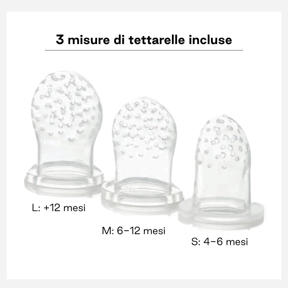 Jane alimentatore antisoffoco silicone con 3 tettarelle