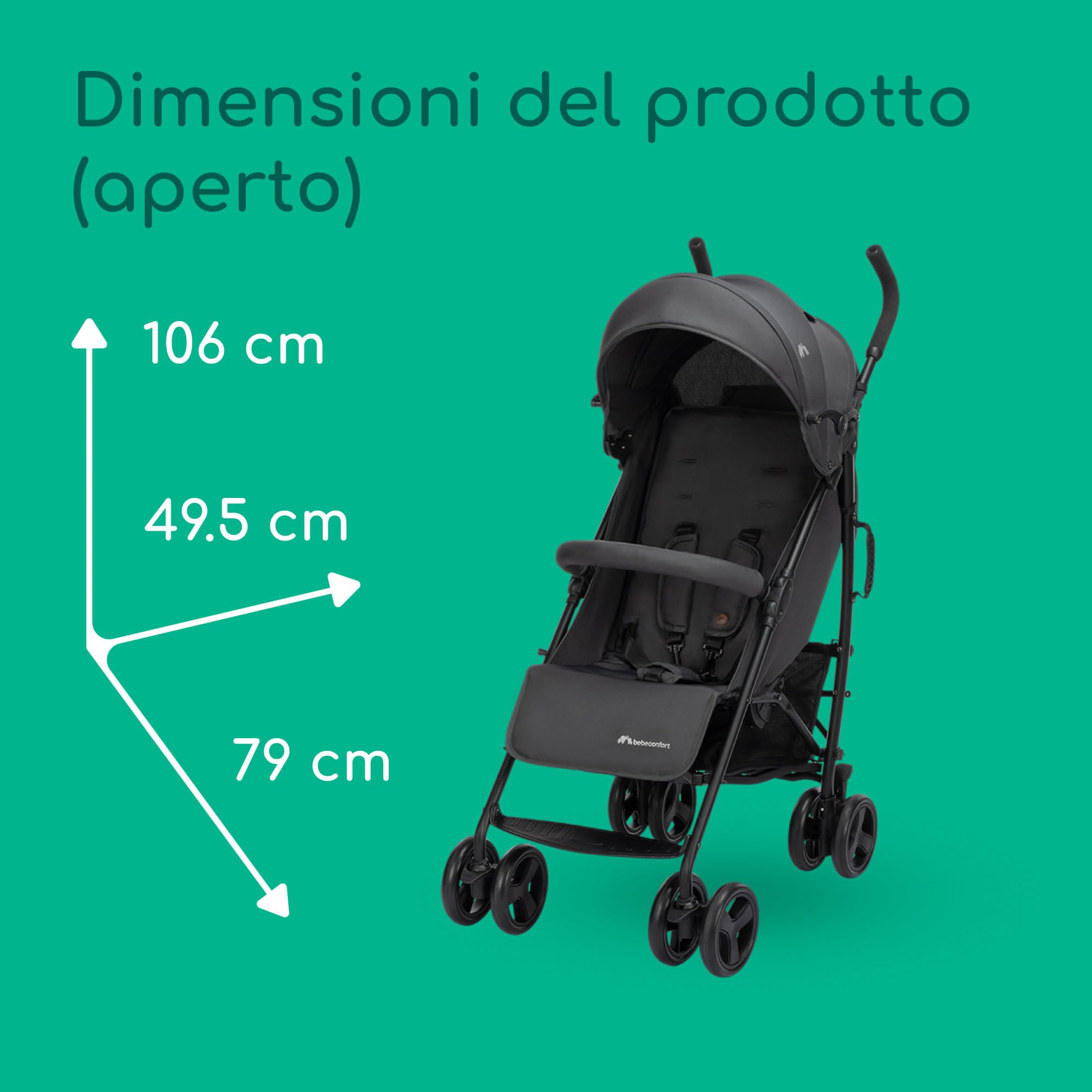 Bebé Confort Dusk Passeggino Mineral Graphite 0-22 kg