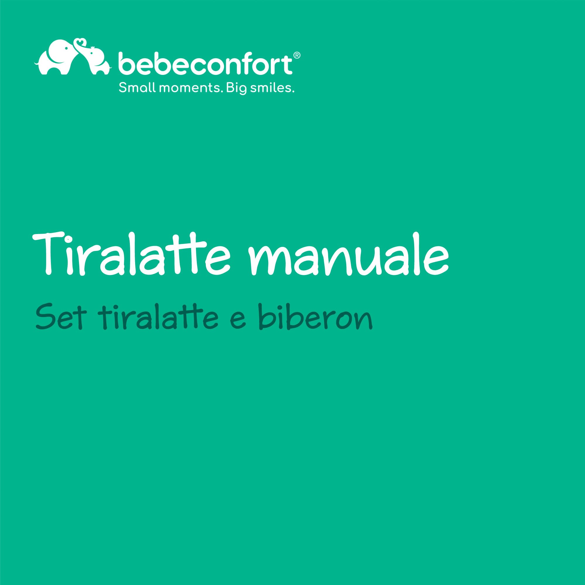 Bebé Confort Tiralatte Manuale Silicone Sand con Biberon