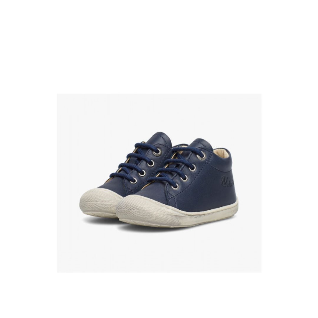 Naturino Cocoon scarpine primi passi navy laccio in pelle