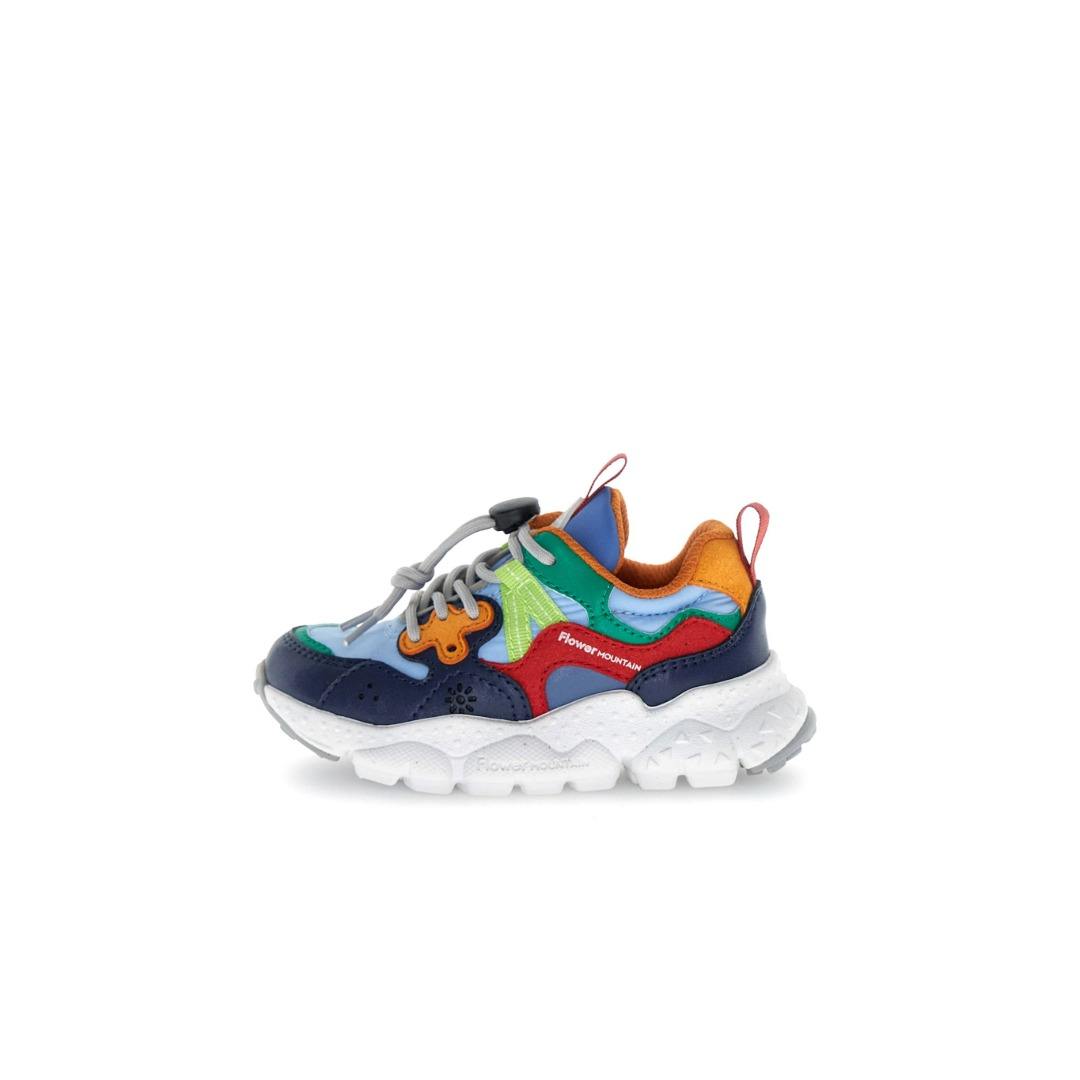 Flower Mountain Yamano 3 Junior sneakers navy-celeste-rosso
