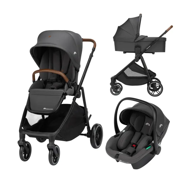 Bebé Confort Luvia Trio Passeggino 3 in 1 Mineral Graphite