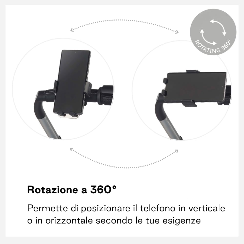 Jané supporto smartphone passeggino universale rotazione 360°