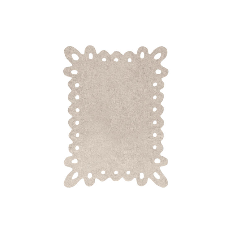 Lorena Canals Pizzo Tappeto Lavabile Grigio 120x160