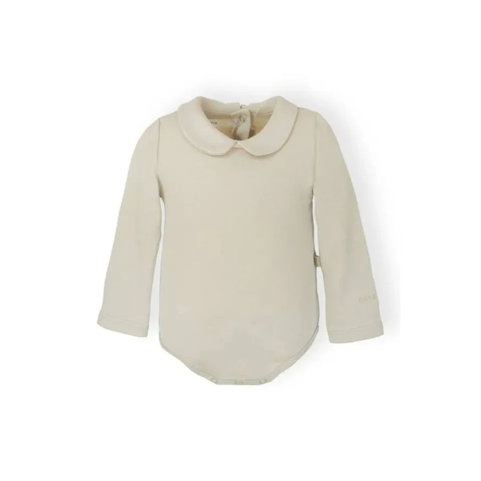Bamboom Body Bimba Collo Tondo maniche lunghe Sand 10