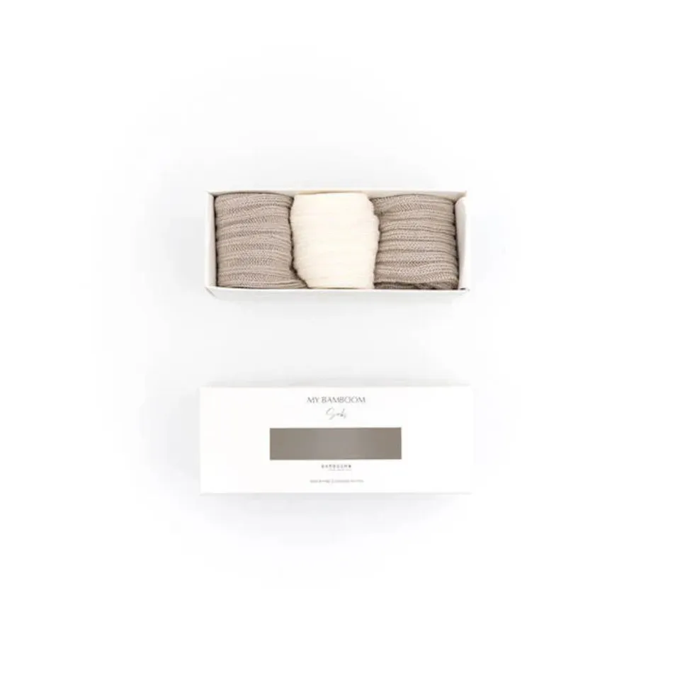 Bamboom Gift Box calze spesse bambù 3 paia