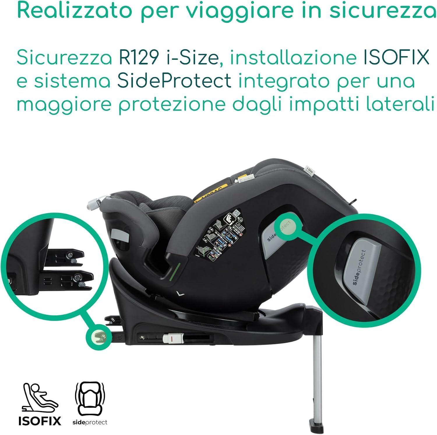 Bebé Confort RevolveFix Max 360 i-Size Seggiolino Auto Element Graphite