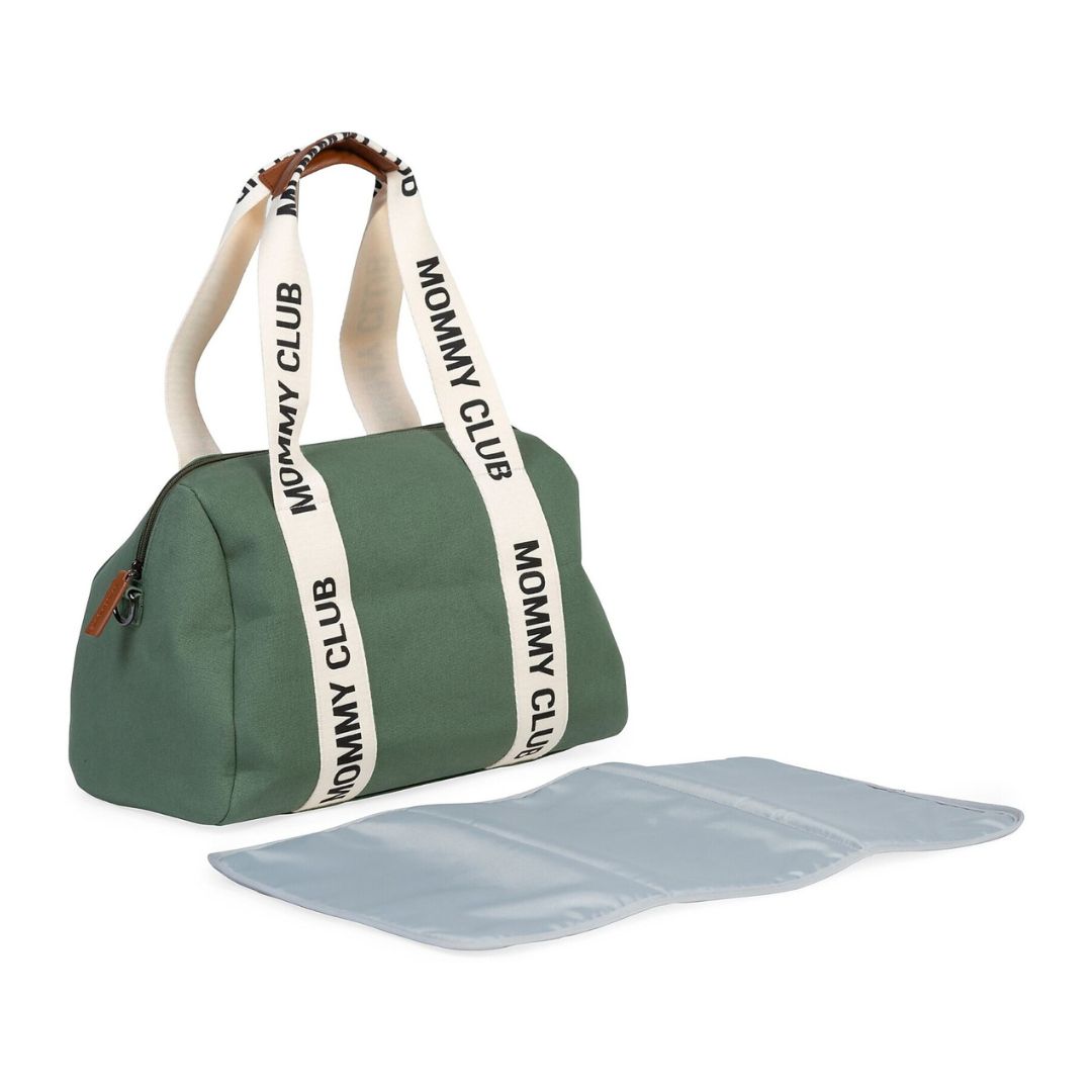 Childhome Mommy Club Borsa Cambio Tela Verde 22 L
