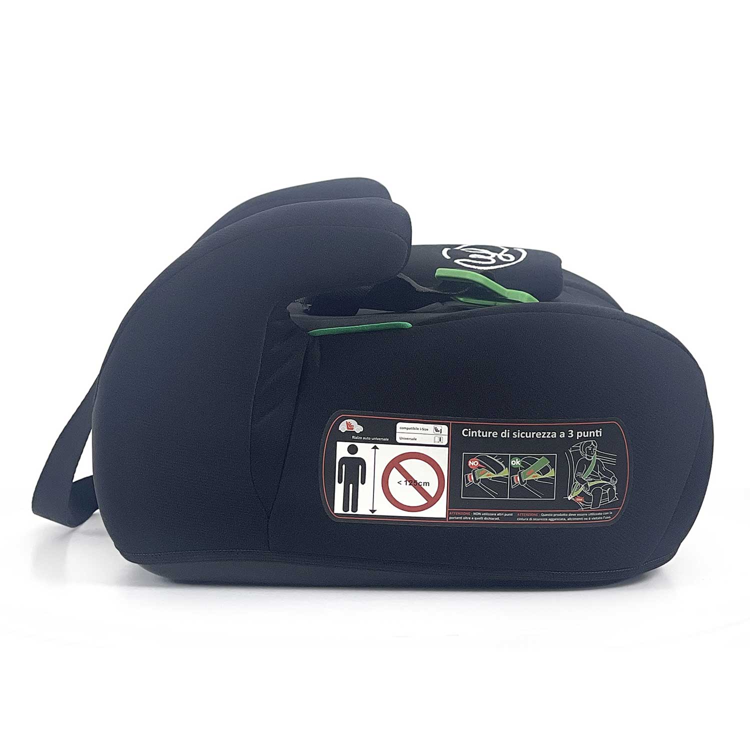 Wonderlife Jesi i-Size Plus rialzo auto 125-150 cm nero