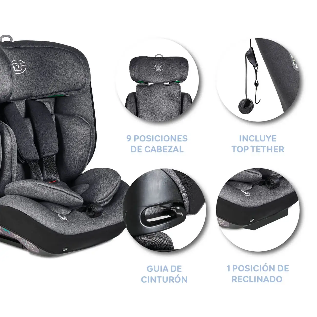 Innovaciones MS Bari 75-150 cm seggiolino auto i-Size