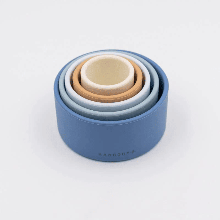 Bamboom Torre di Cubi gioco impilabile in silicone morbido