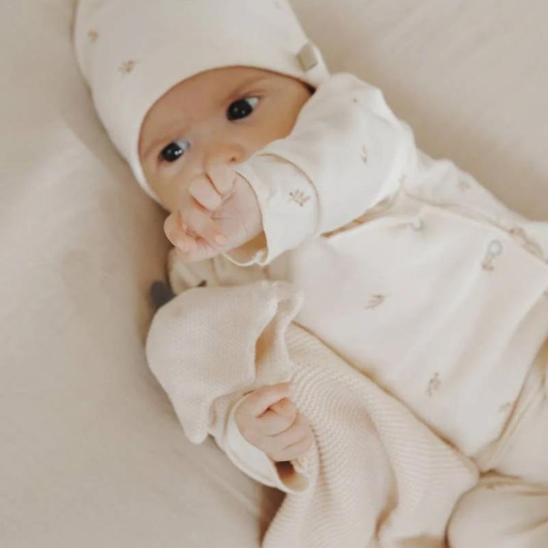 Bamboom Tulip doudou neonato in bambù maglia