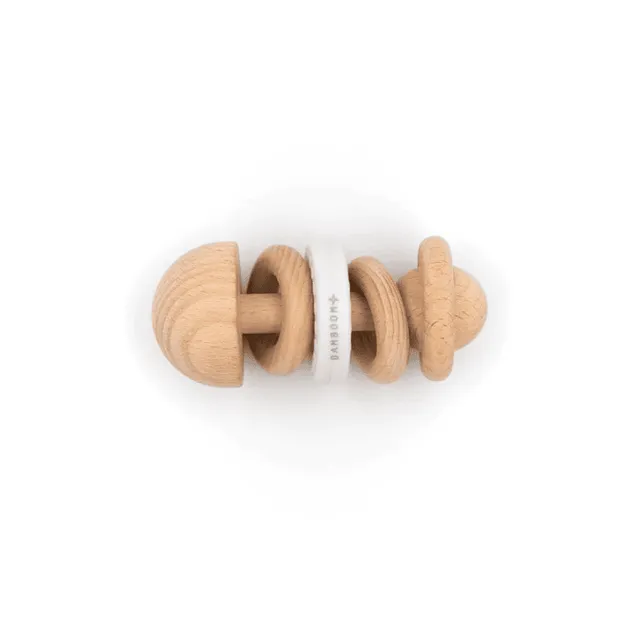 Bamboom Sonaglio Legno Faggio e Silicone 10 cm bimbi