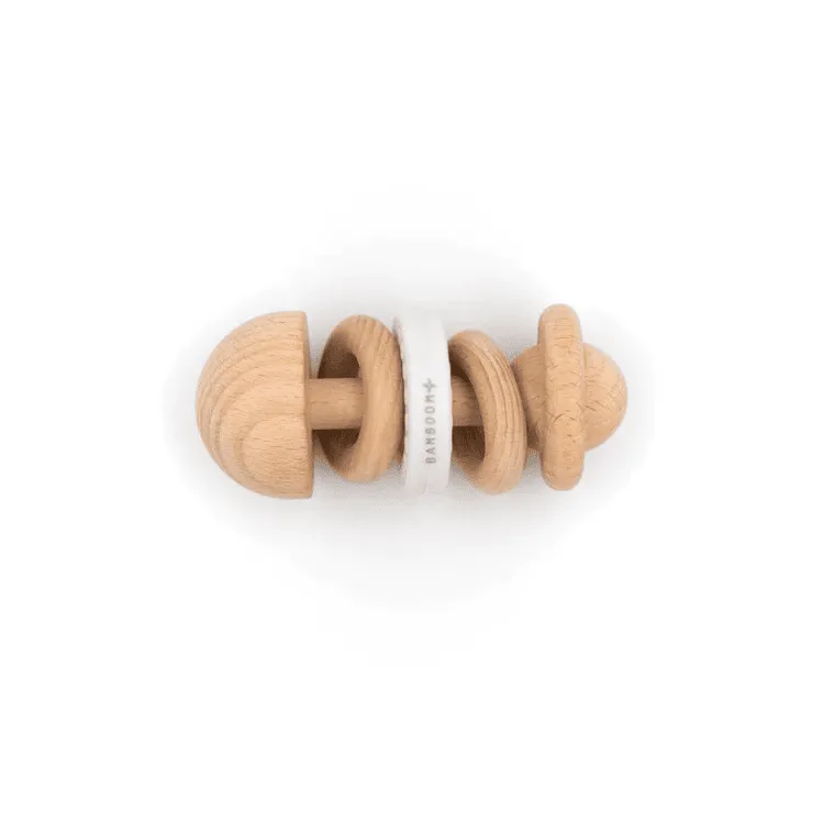 Bamboom Sonaglio Legno Faggio e Silicone 10 cm bimbi