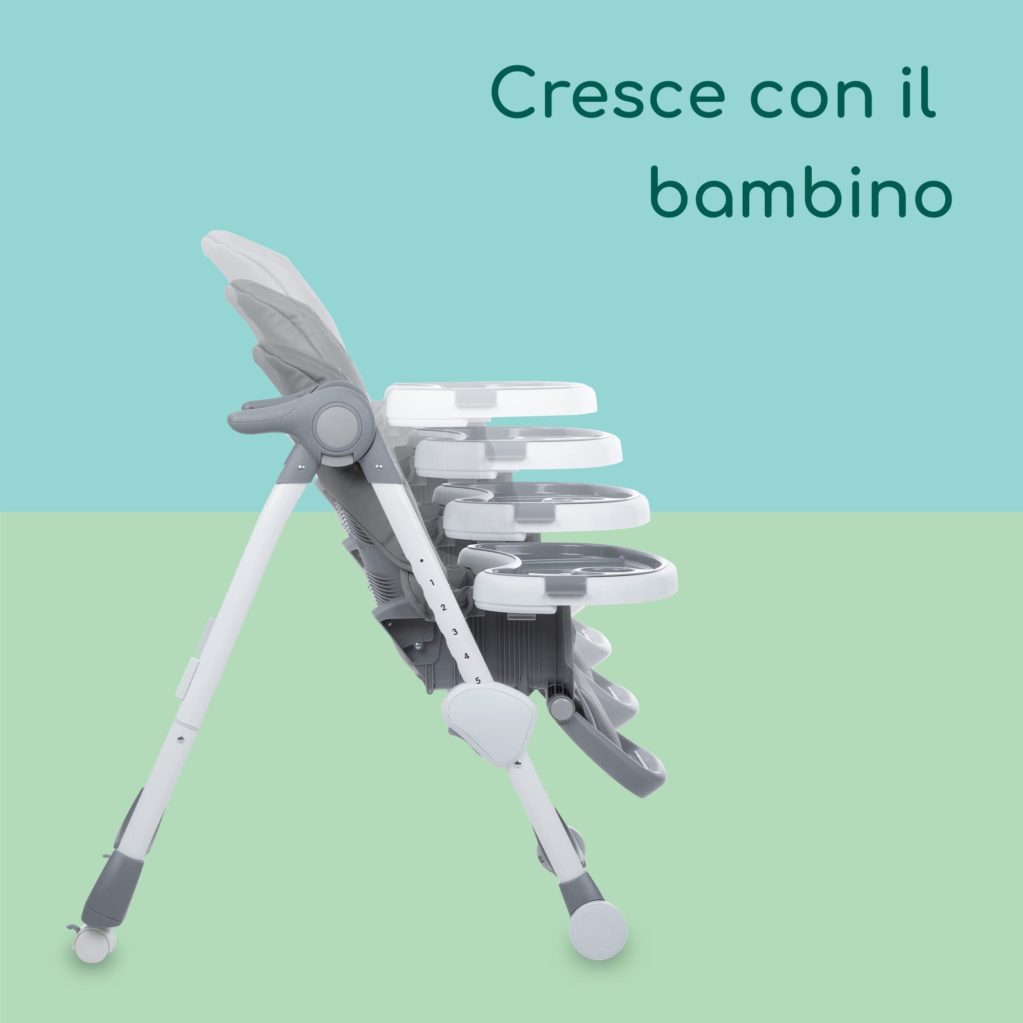 Bebé Confort Looky seggiolone pappa regolabile warm grey