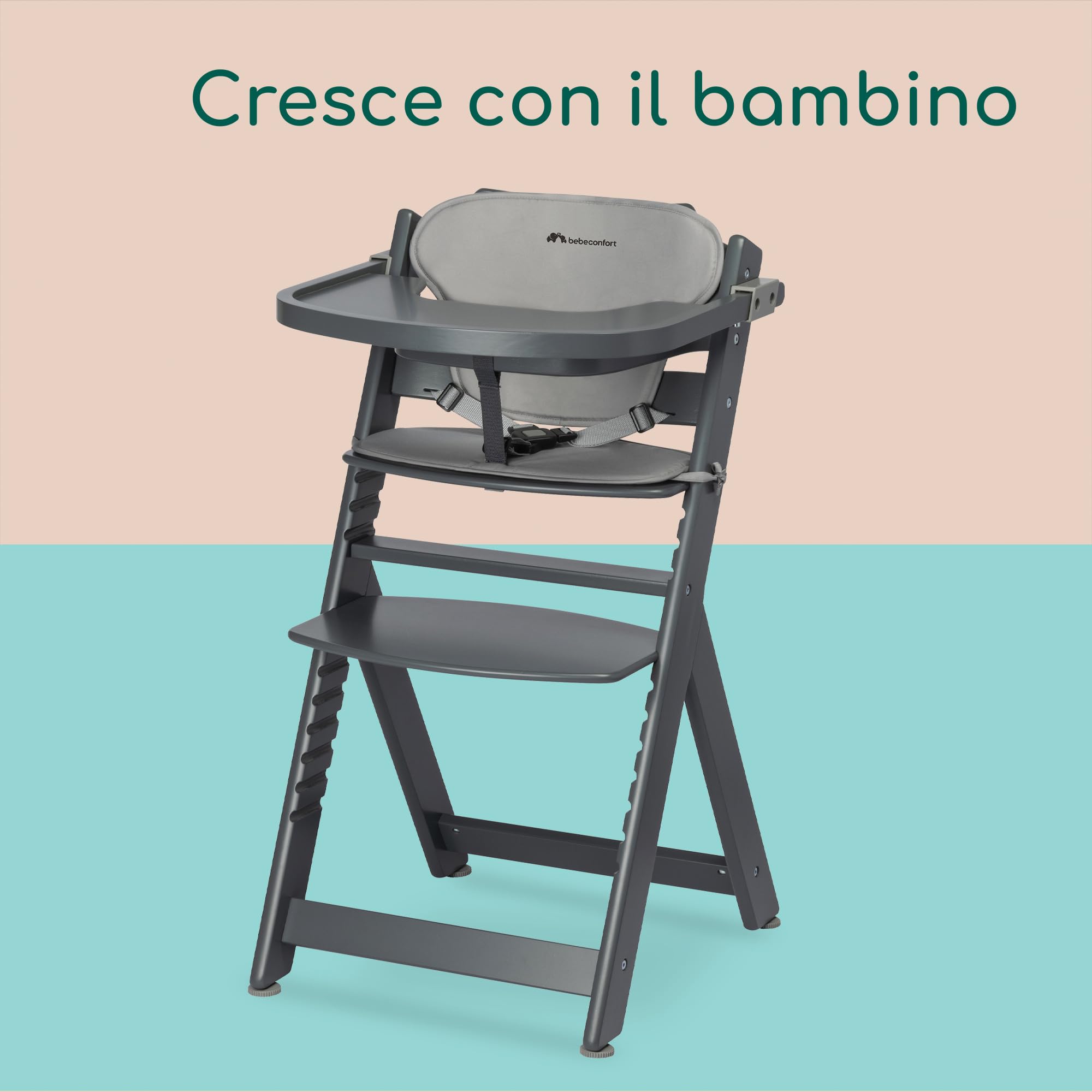 Bébé Confort Timba Seggiolone con Cuscino Grey Mist