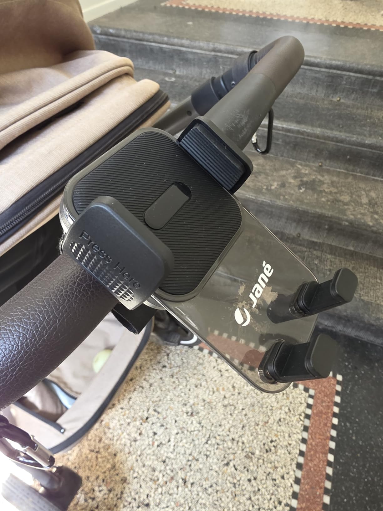 Jané supporto smartphone passeggino universale rotazione 360°