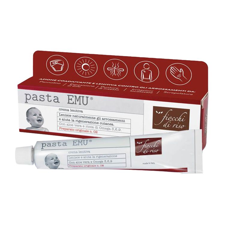 Fiocchi di Riso Emu pasta cambio pannolino 30 ml lenitiva