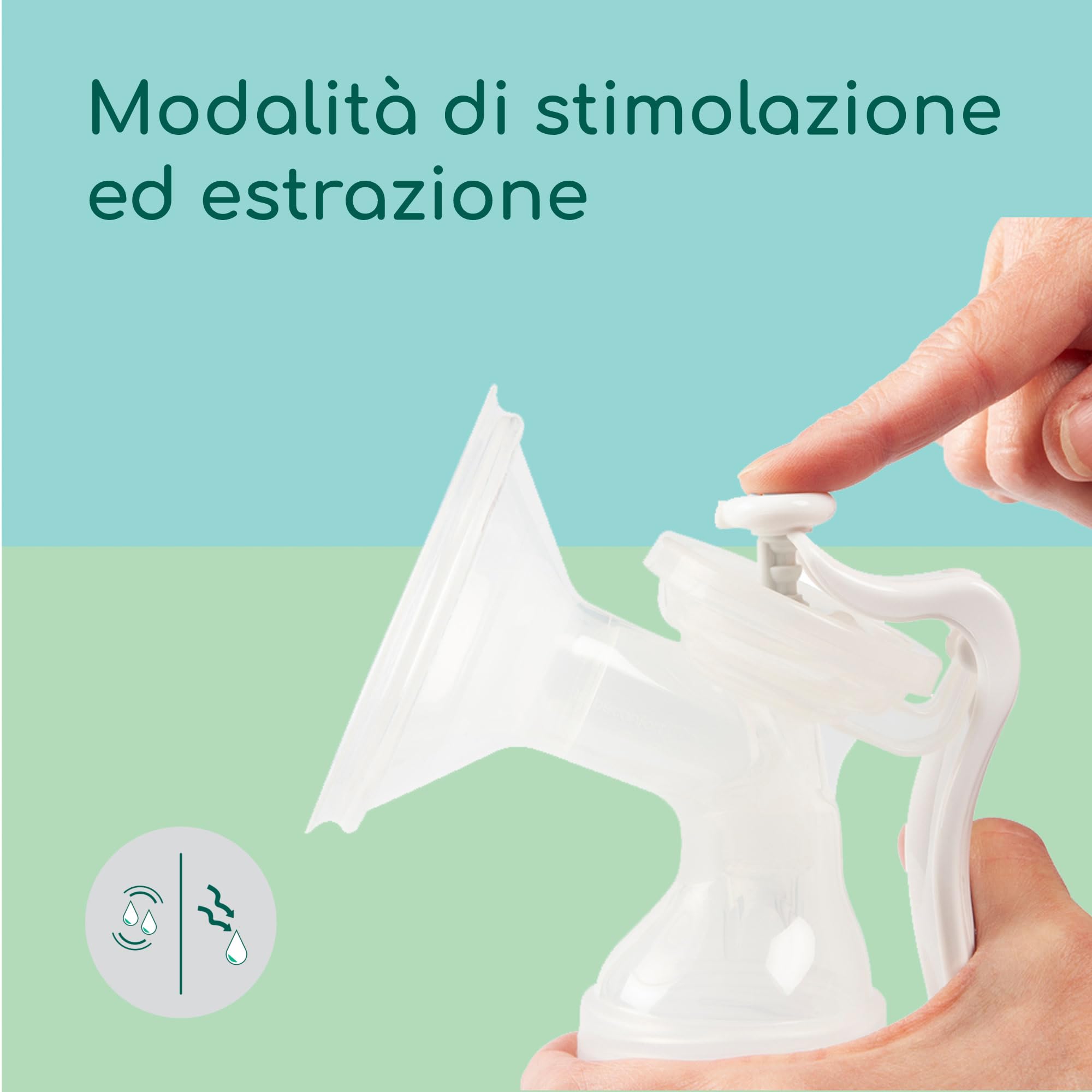 Bebé Confort Tiralatte Manuale Silicone Sand con Biberon