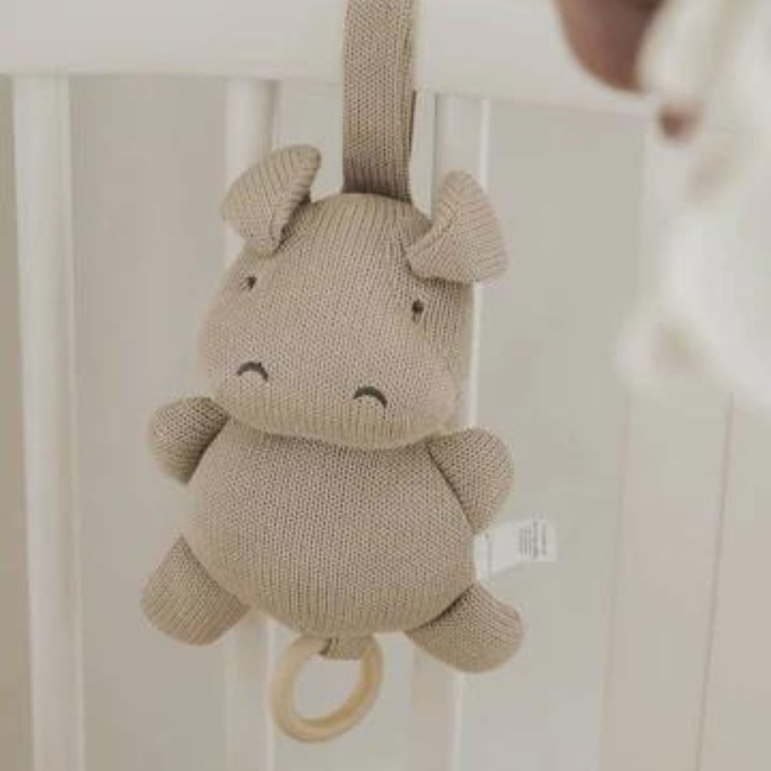 Bamboom Hippo carillon neonato maglia bambù