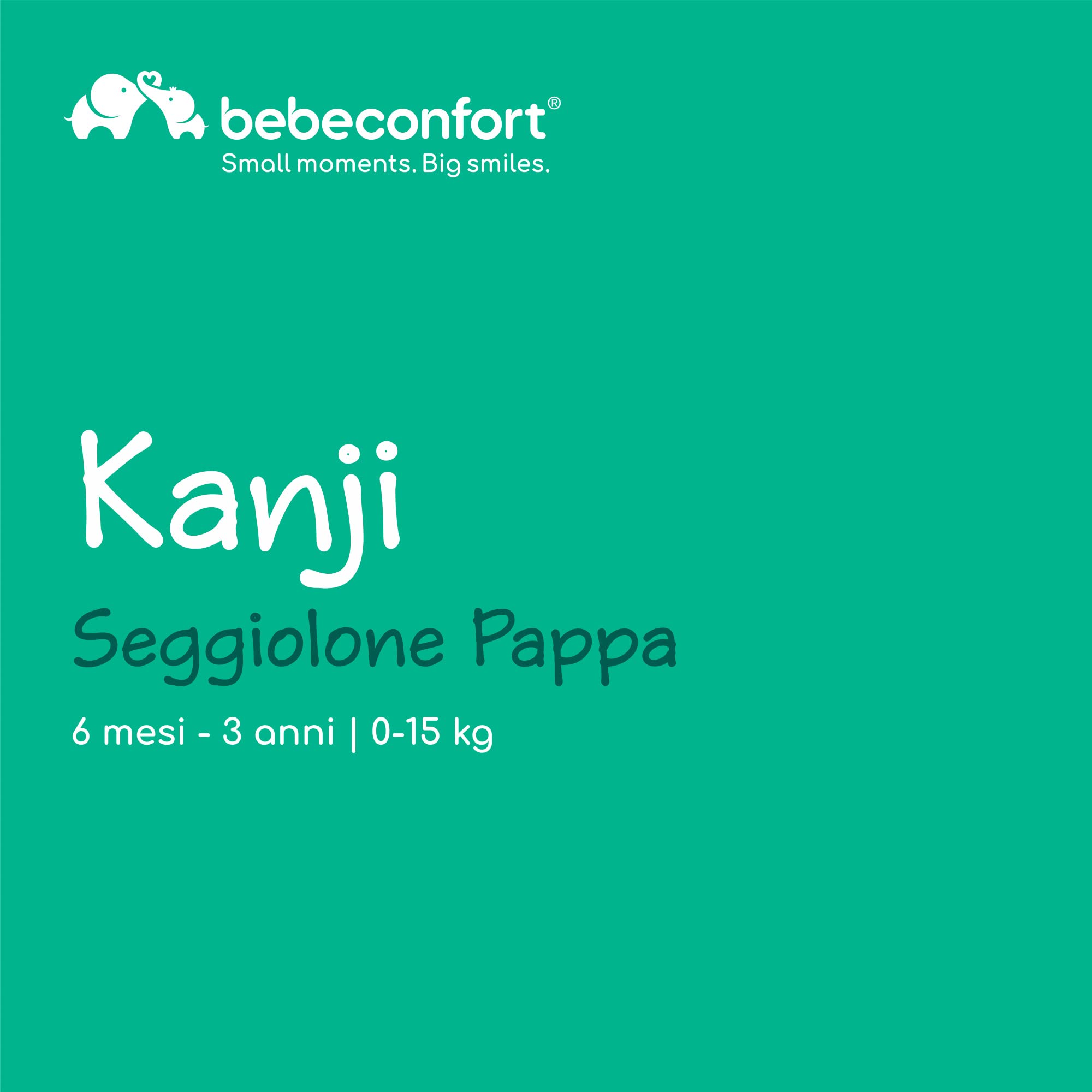 Bebé Confort Kanji seggiolone pappa Warm Grey pieghevole