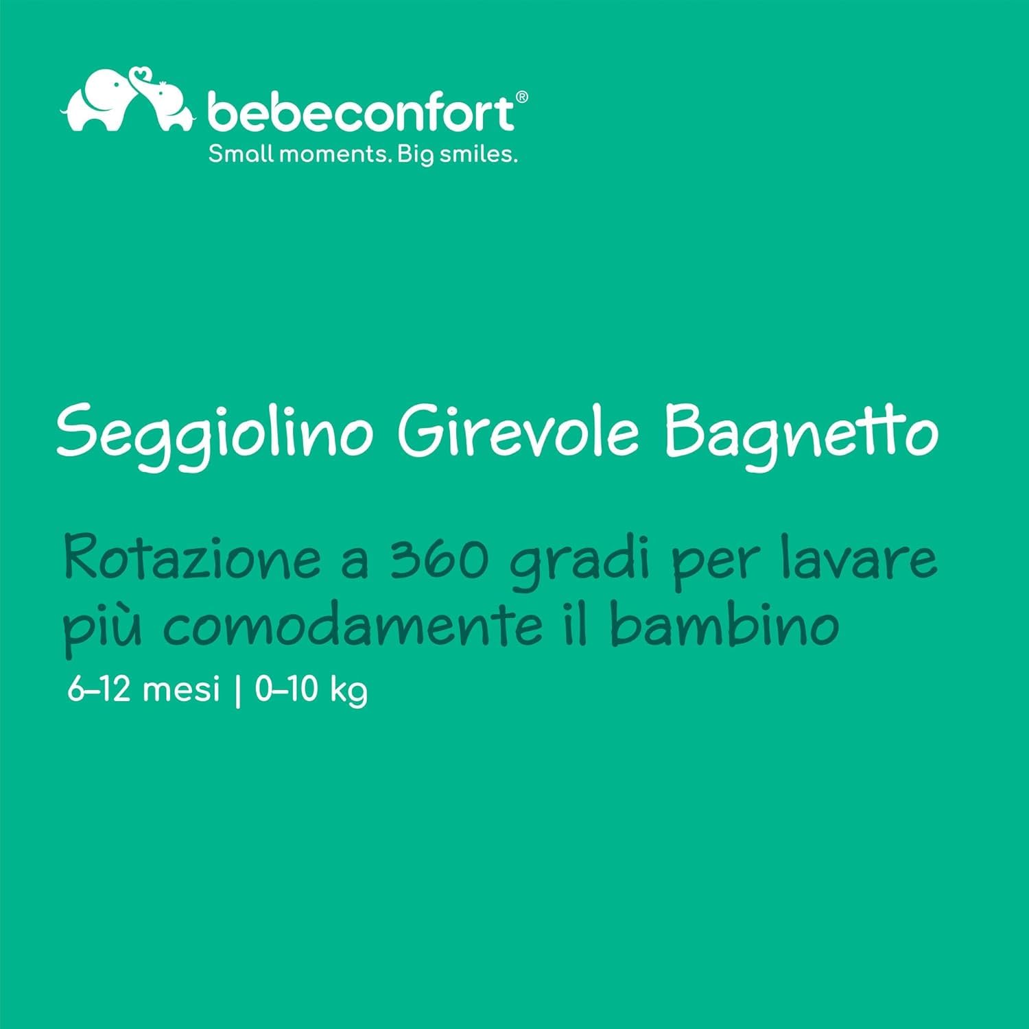 Bebé Confort Seggiolino Bagnetto Girevole Beige 360°
