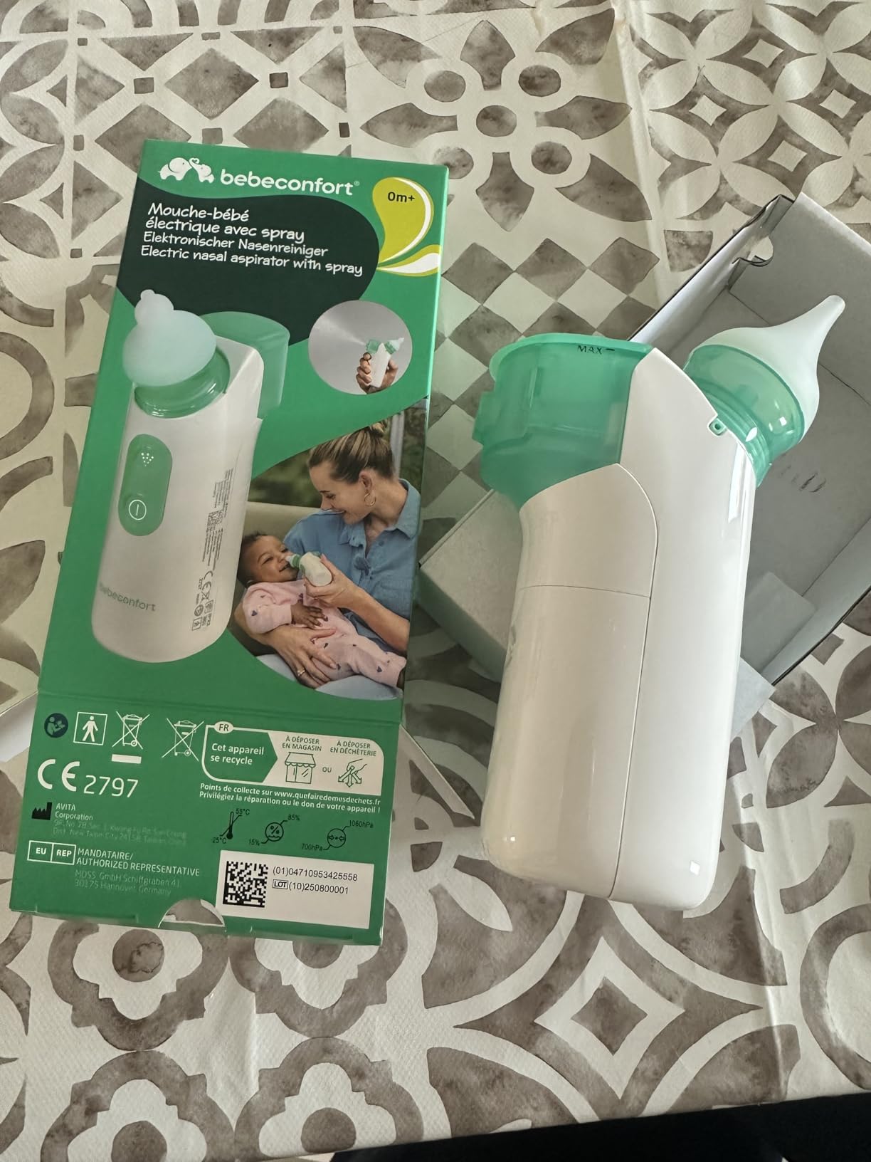 Bebé Confort Aspiratore Nasale Elettrico 2 in 1 0 Mesi+