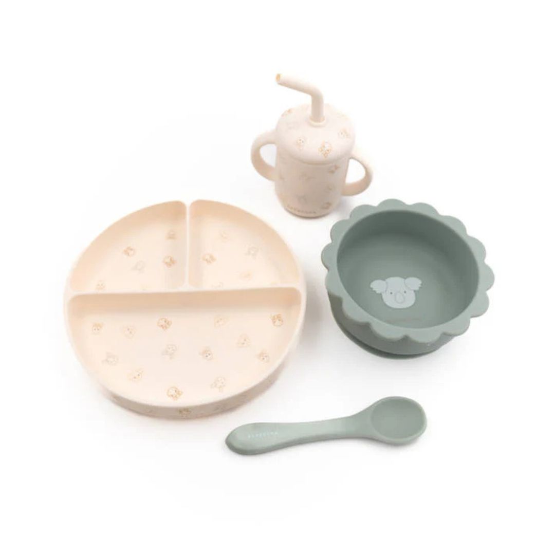 Bamboom Dinner Set pappa in silicone con ventosa